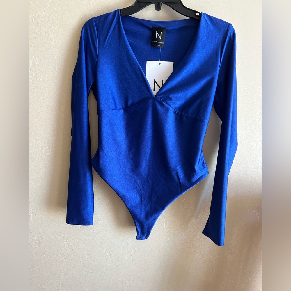 NWT Naked Wardrobe Long-sleeve Bodysuit